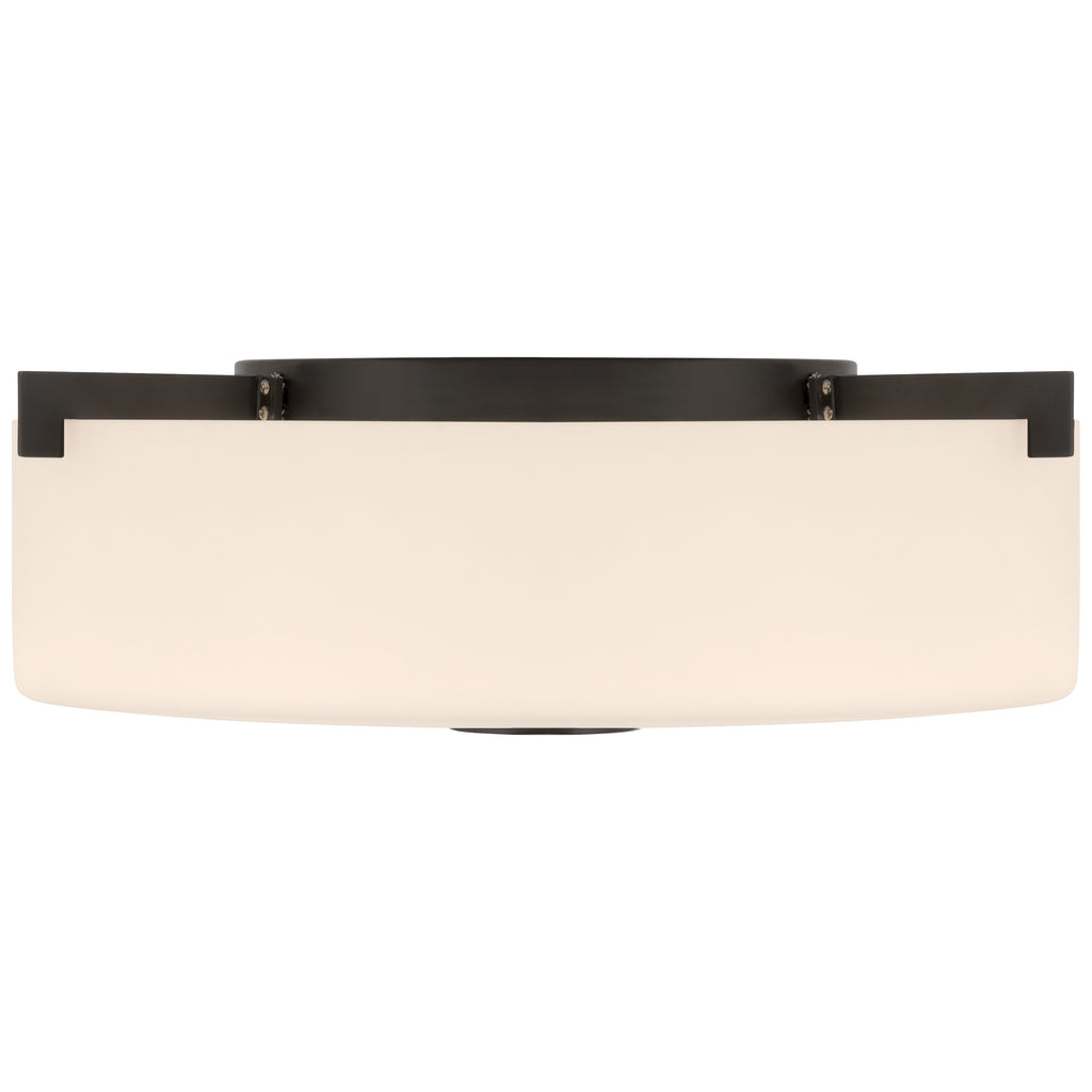 Rachel 2 Light Flush Mount, Matte Black