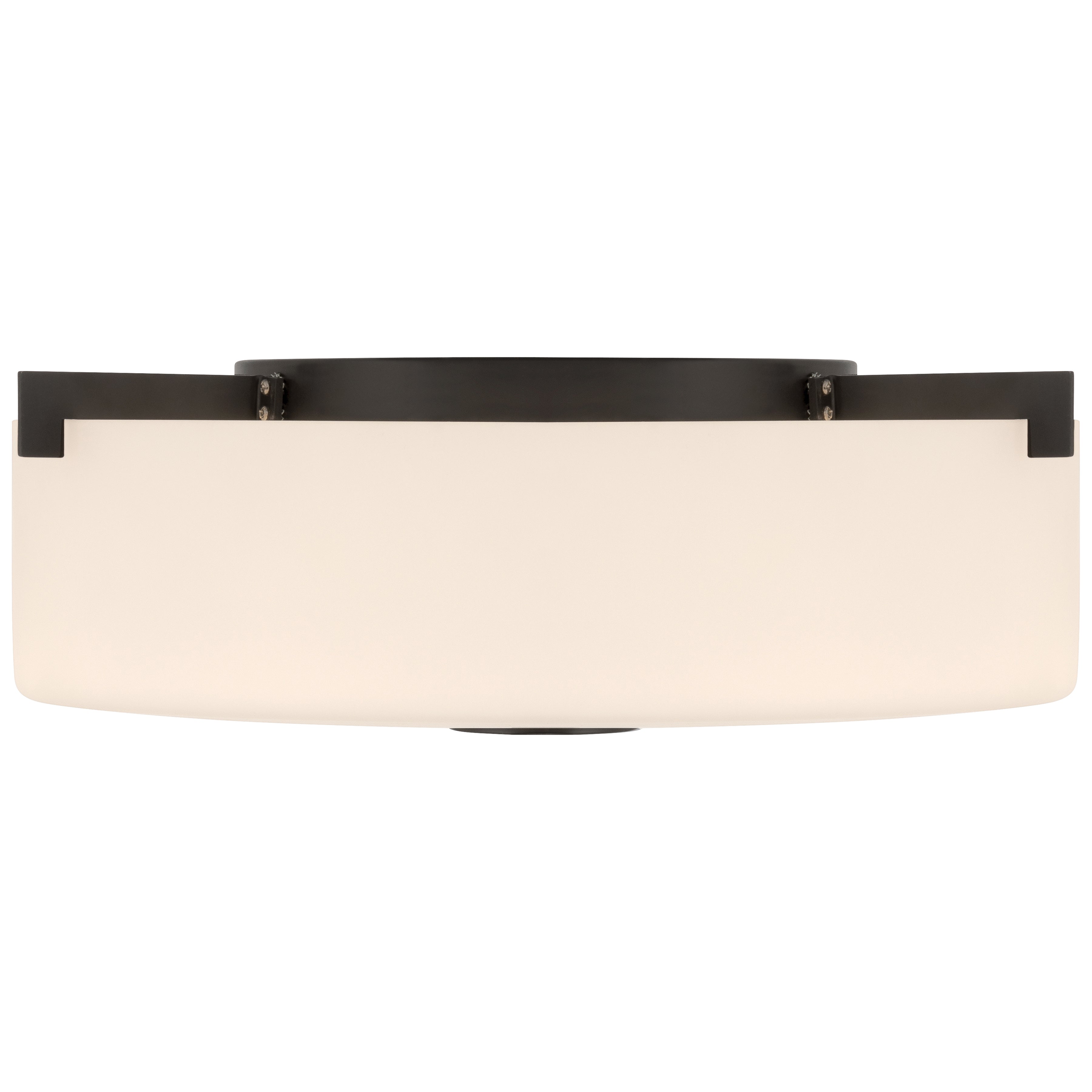 Rachel 2 Light Flush Mount, Matte Black