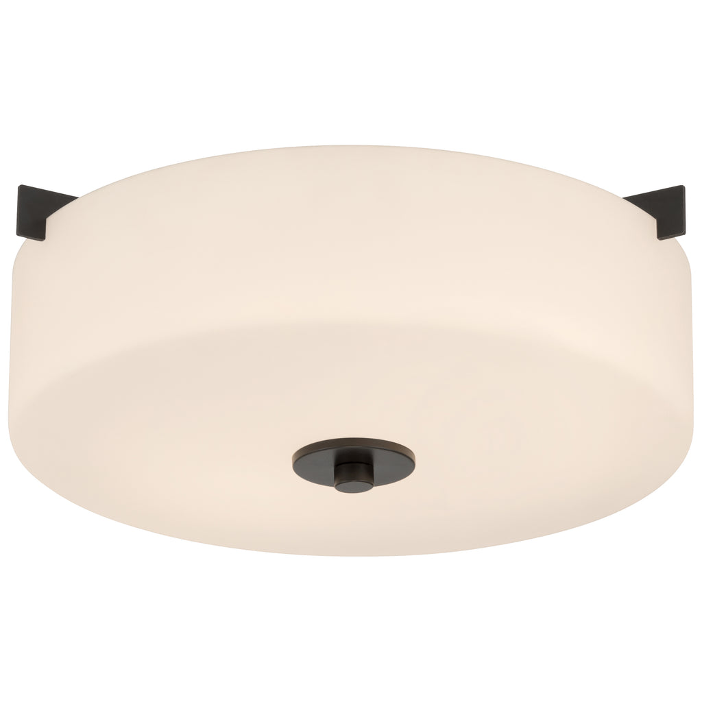 Rachel 2 Light Flush Mount, Matte Black