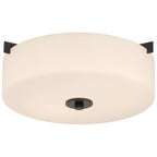 Rachel 2 Light Flush Mount, Matte Black