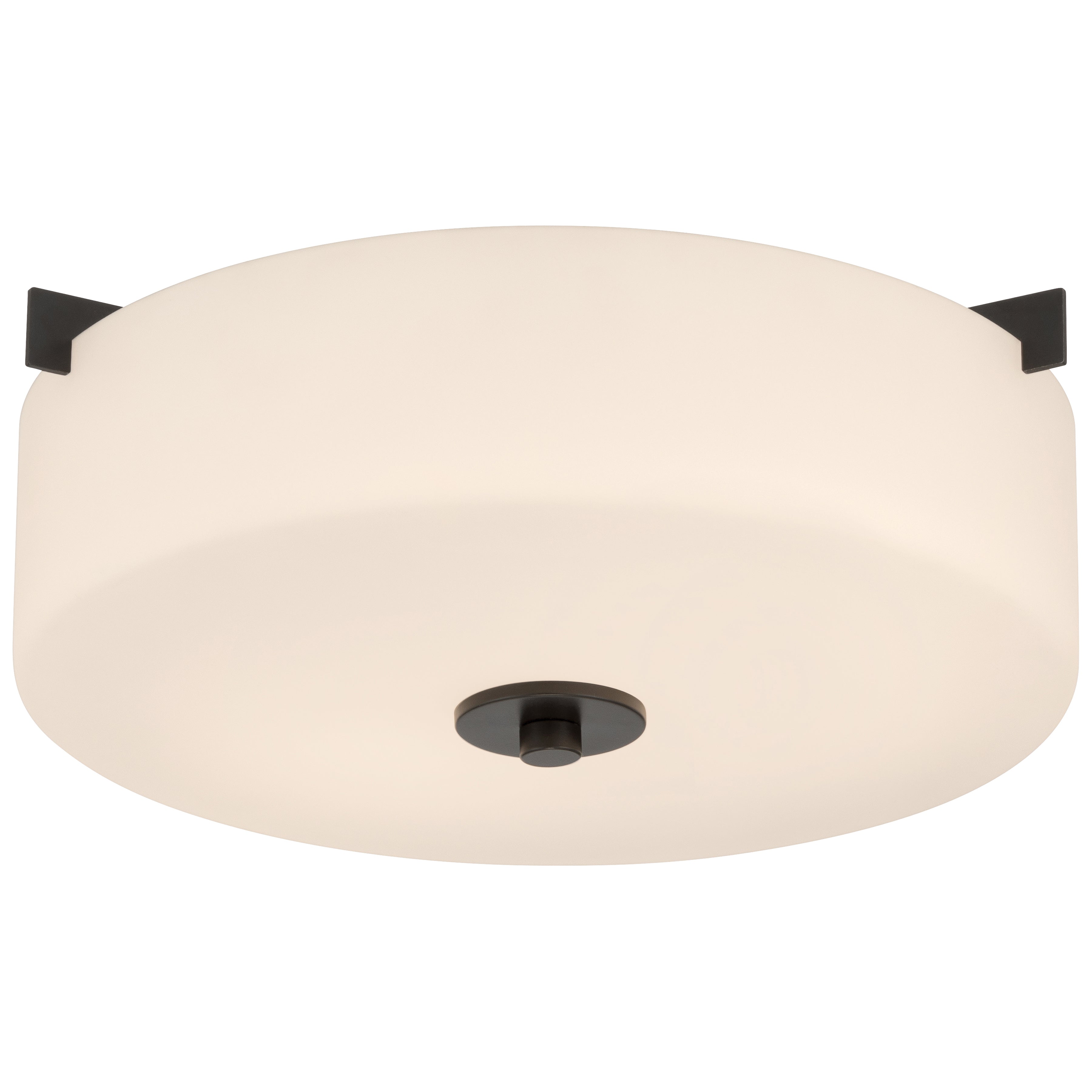 Rachel 2 Light Flush Mount, Matte Black