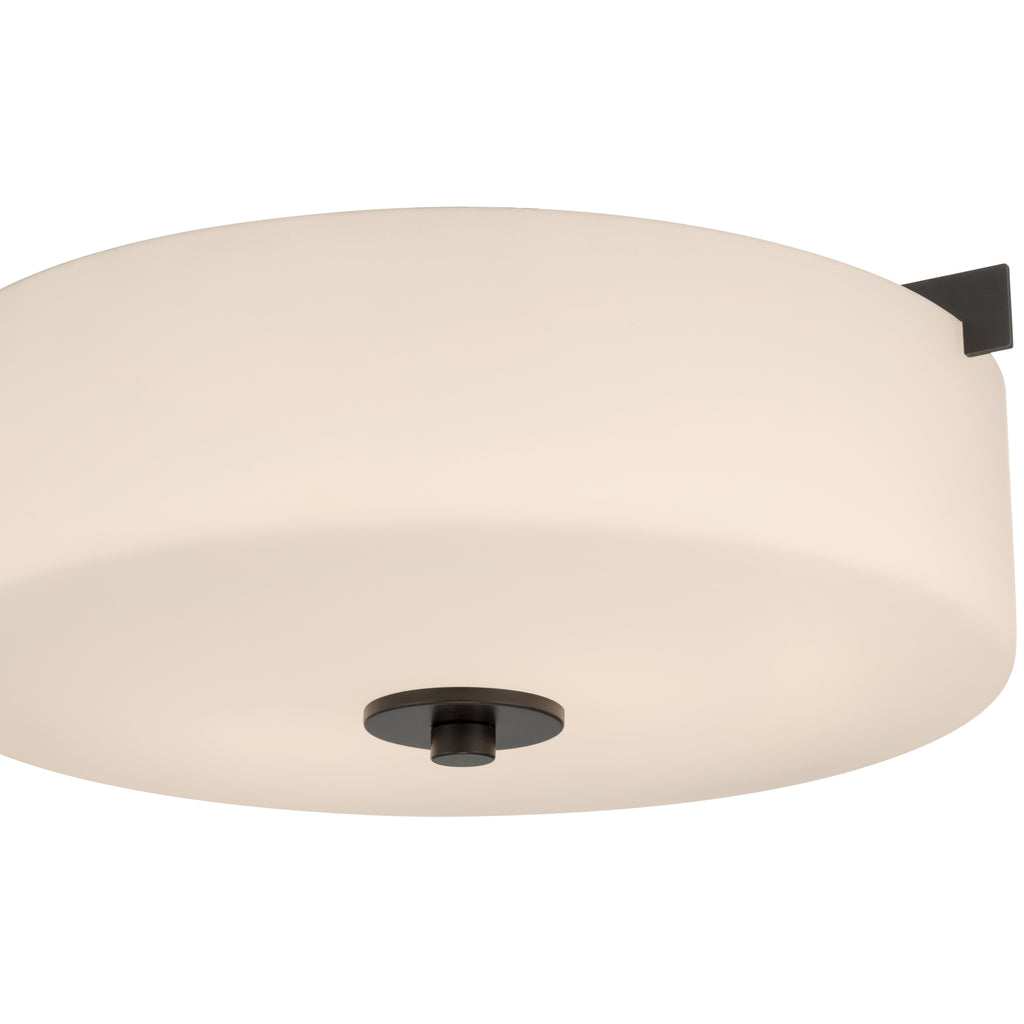 Rachel 2 Light Flush Mount, Matte Black