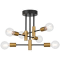 Sean 6 Adjustable Light Semi Flush