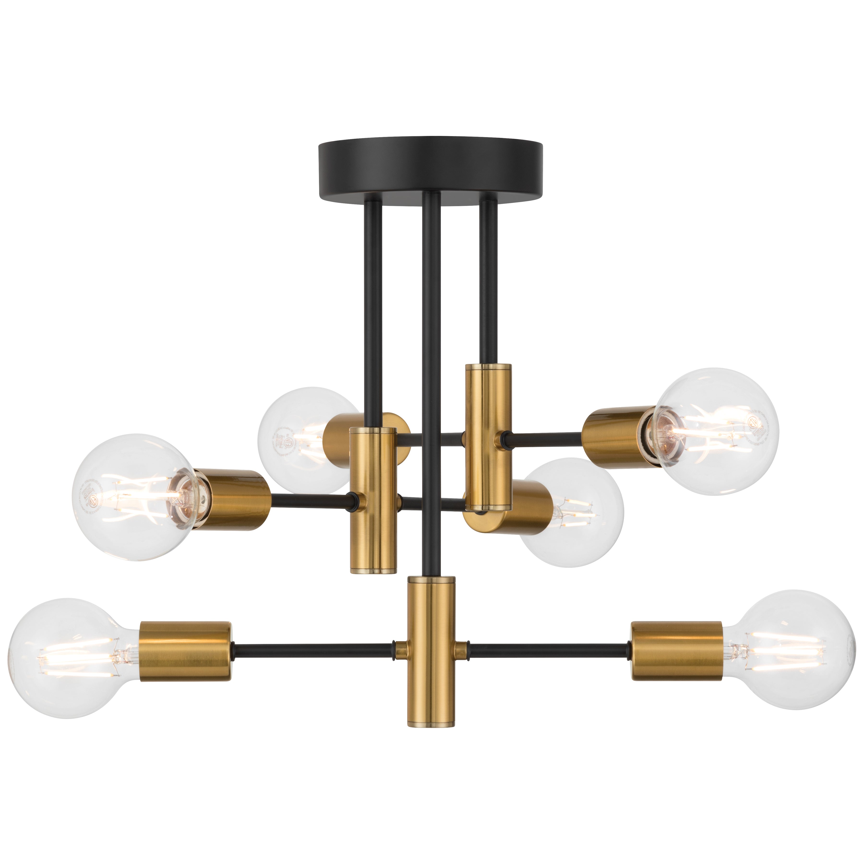 Sean 6 Adjustable Light Semi Flush