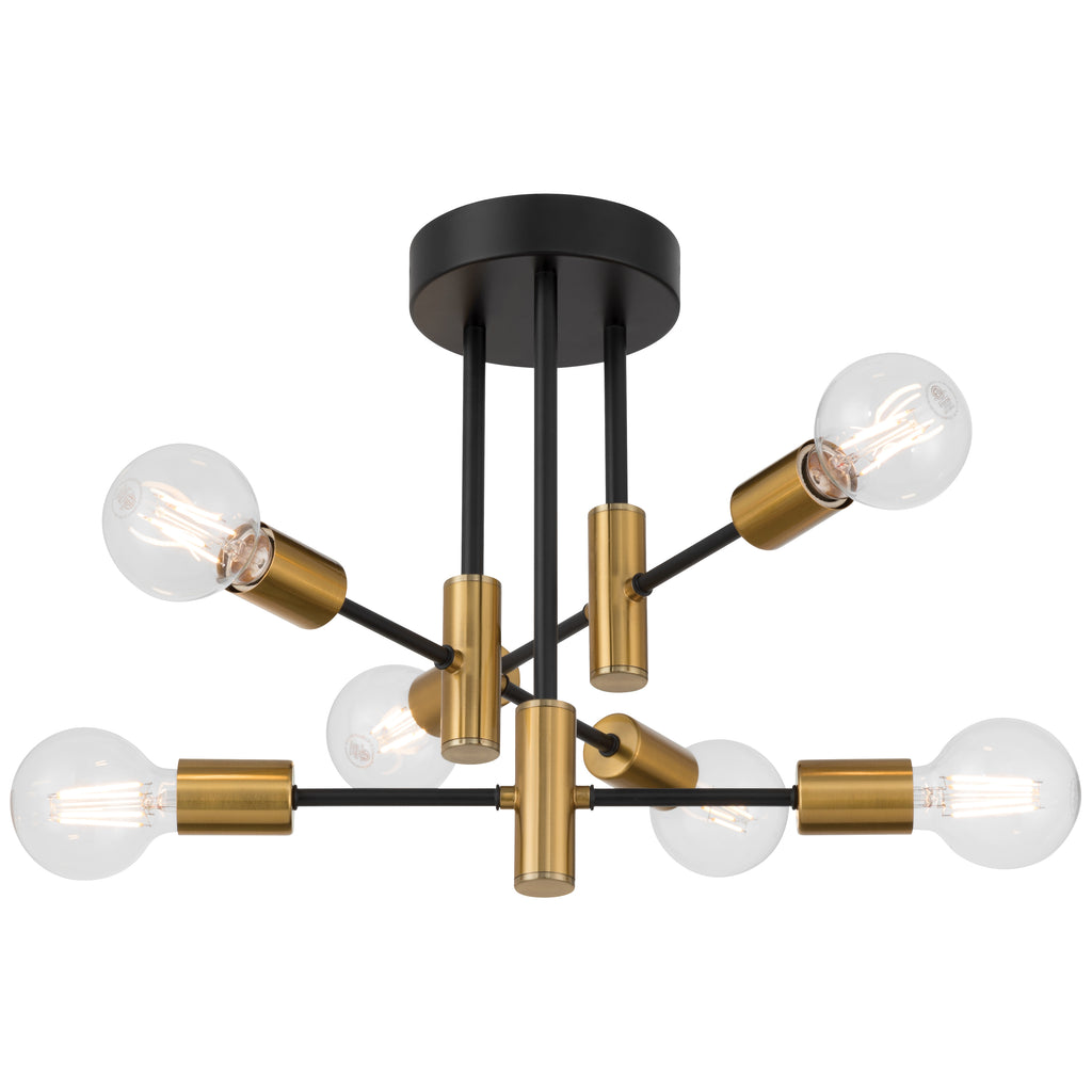 Sean 6 Adjustable Light Semi Flush
