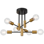 Sean 6 Adjustable Light Semi Flush
