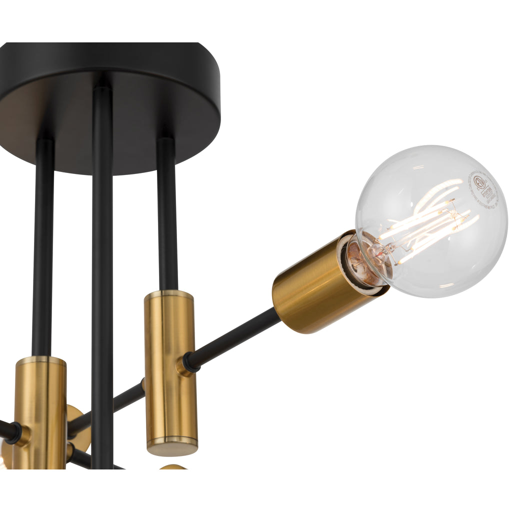Sean 6 Adjustable Light Semi Flush