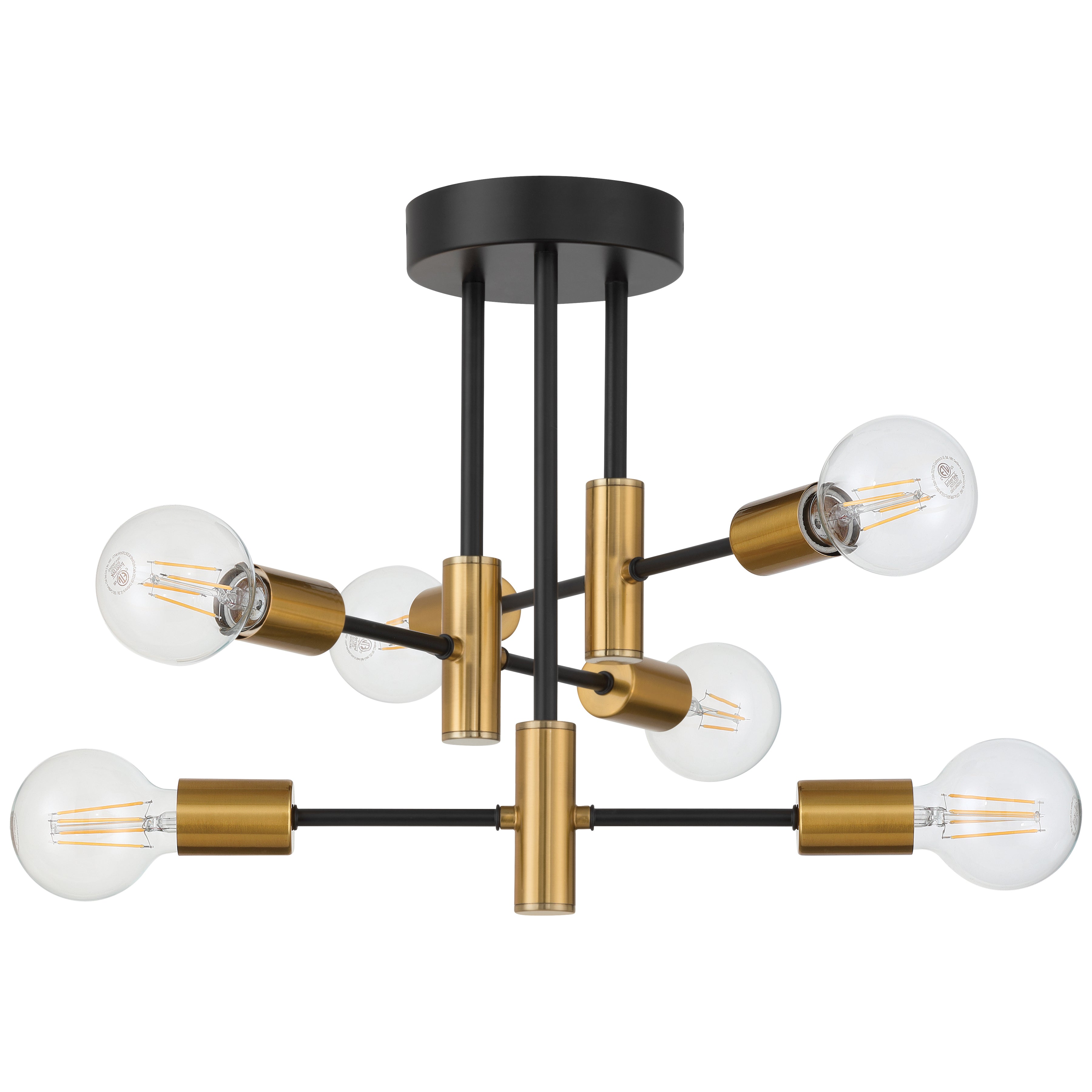 Sean 6 Adjustable Light Semi Flush