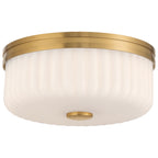Daniella 3CCT LED Flush Mount, Antique Brass
