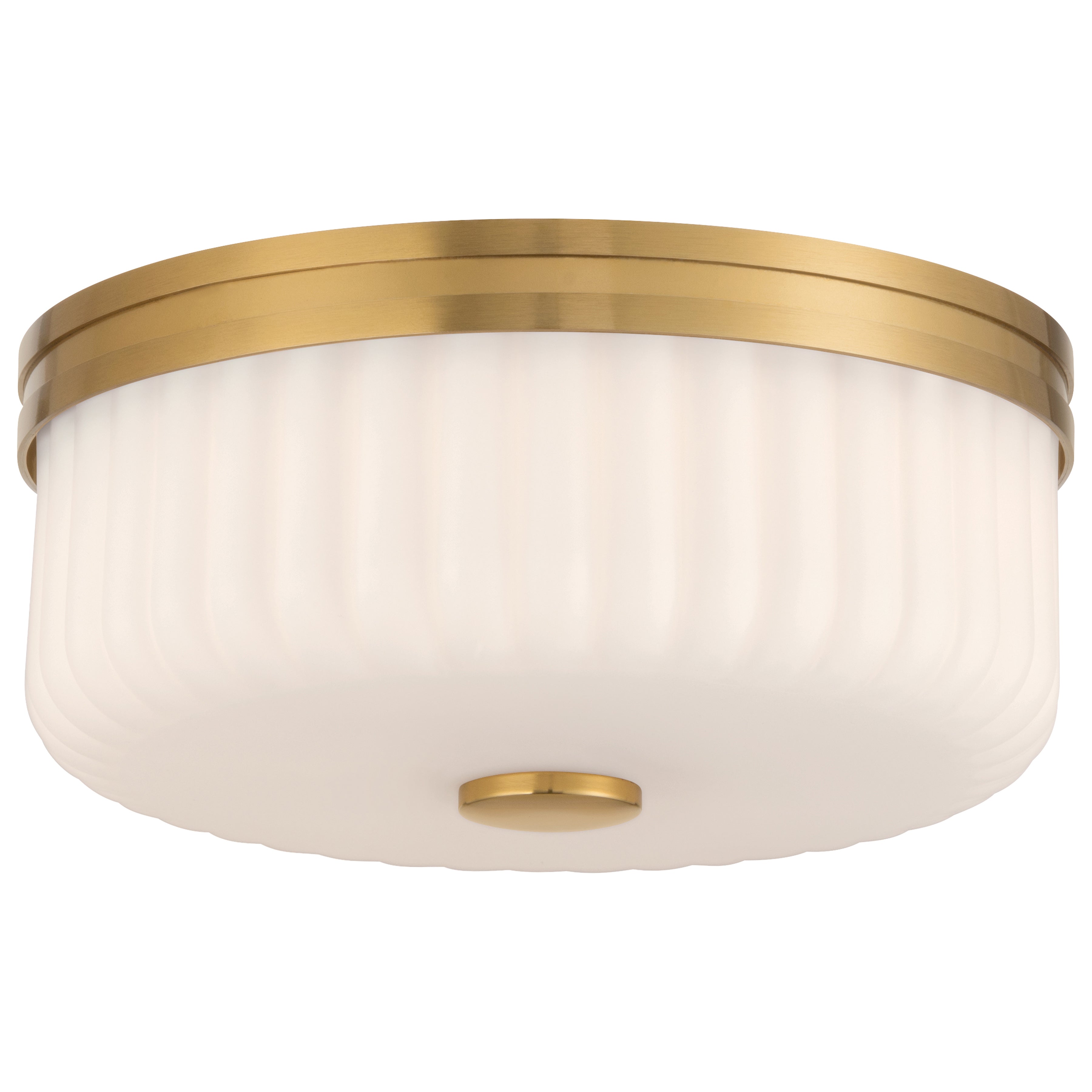 Daniella 3CCT LED Flush Mount, Antique Brass