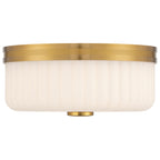 Daniella 3CCT LED Flush Mount, Antique Brass