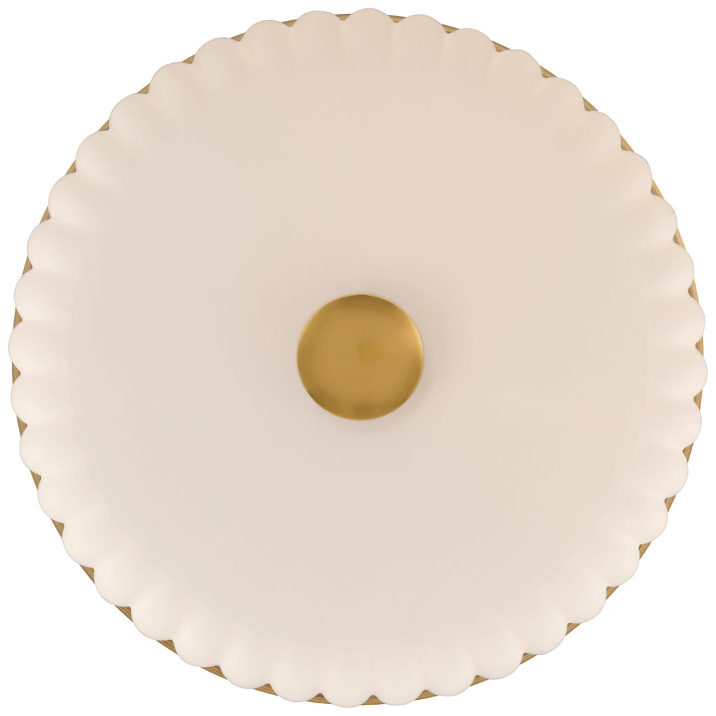 Daniella 3CCT LED Flush Mount, Antique Brass