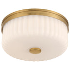 Daniella 3CCT LED Flush Mount, Antique Brass