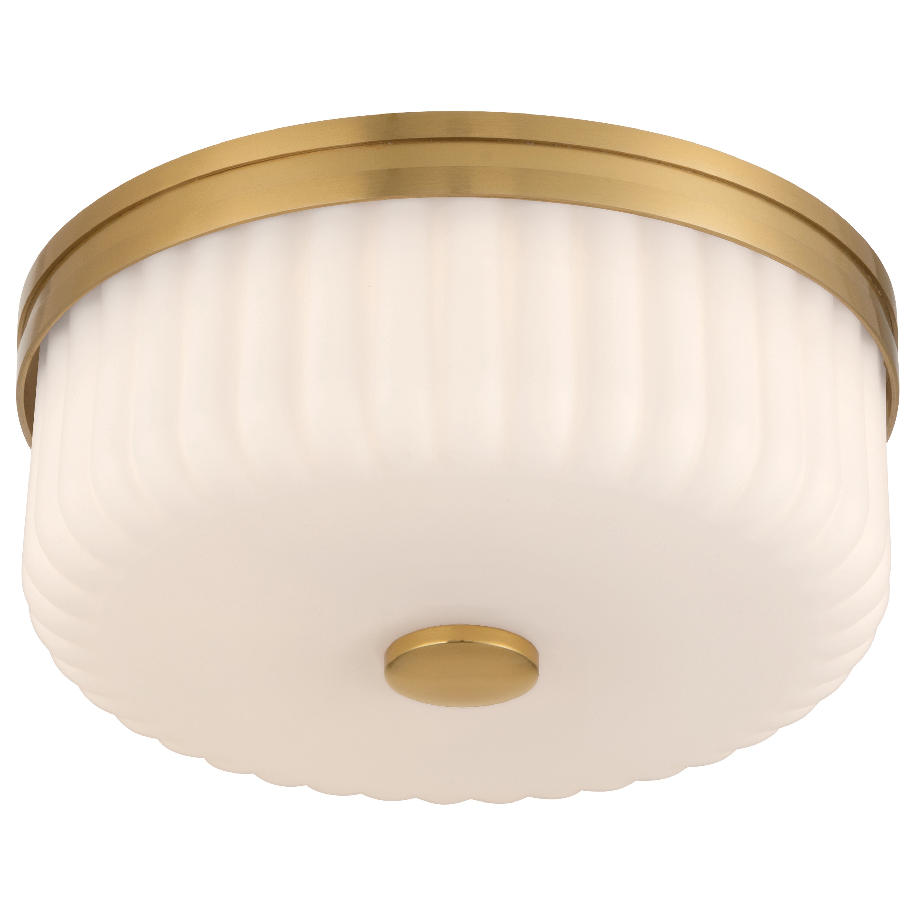 Daniella 3CCT LED Flush Mount, Antique Brass