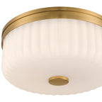 Daniella 3CCT LED Flush Mount, Antique Brass