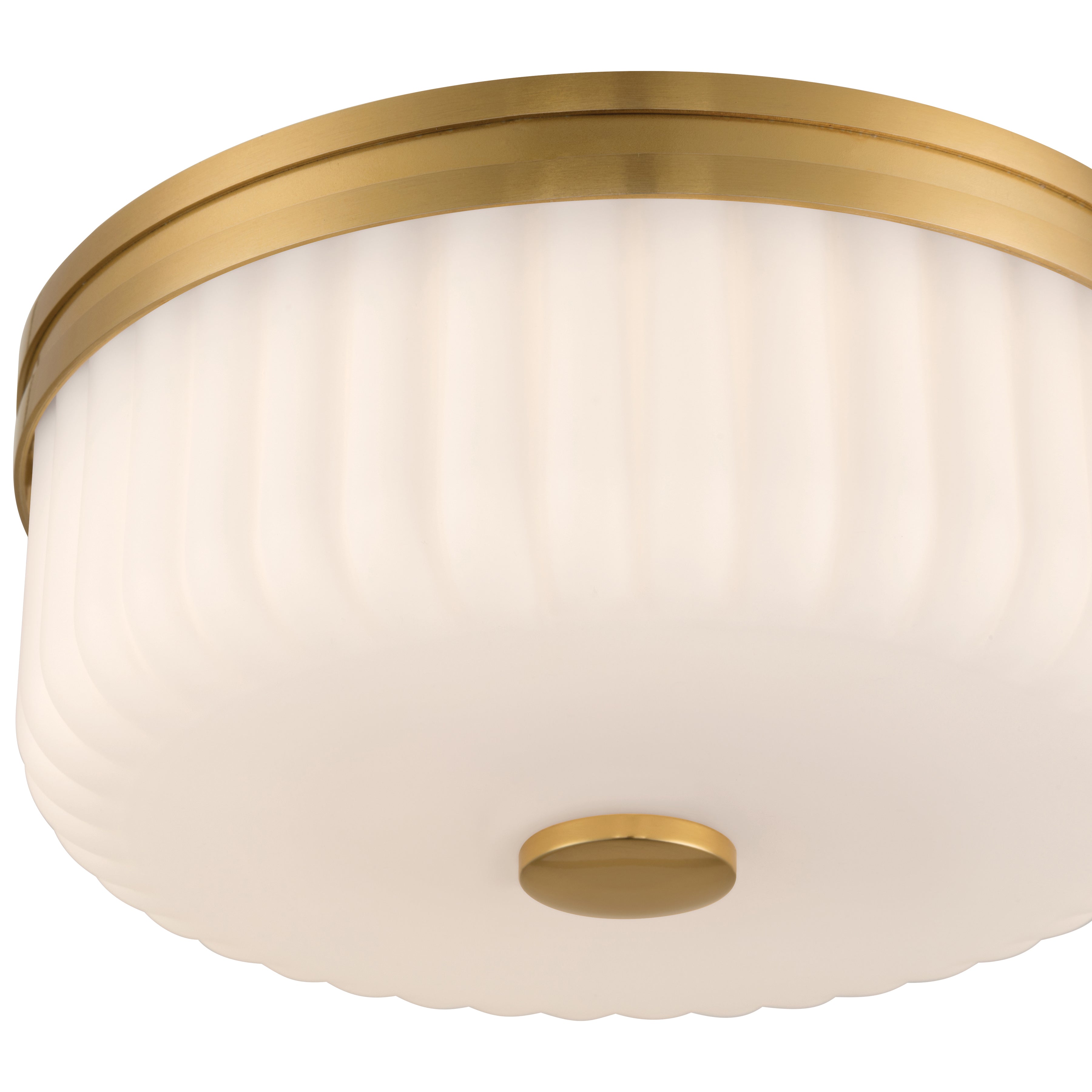Daniella 3CCT LED Flush Mount, Antique Brass