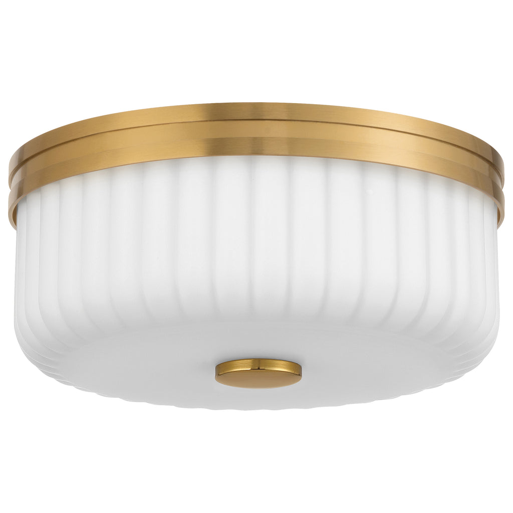 Daniella 3CCT LED Flush Mount, Antique Brass