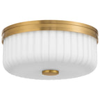 Daniella 3CCT LED Flush Mount, Antique Brass