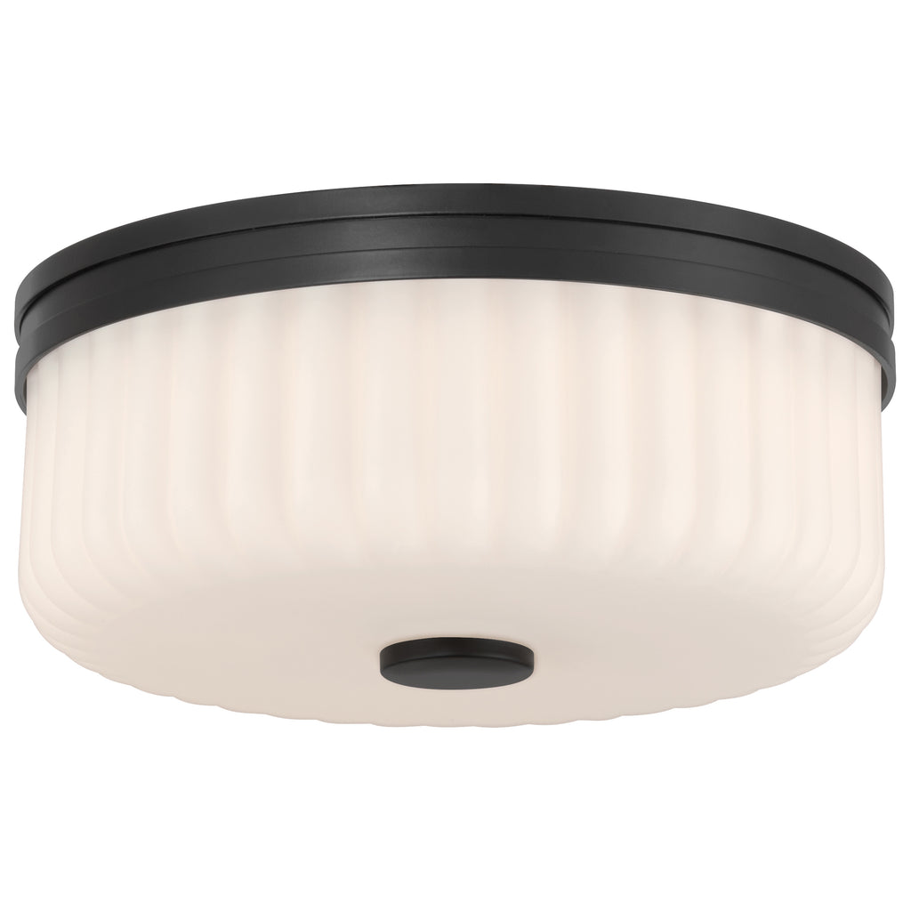 Daniella 3CCT LED Flush Mount, Matte Black