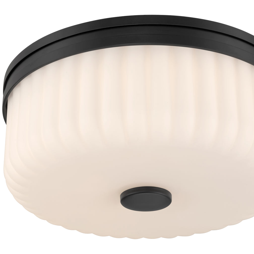 Daniella 3CCT LED Flush Mount, Matte Black