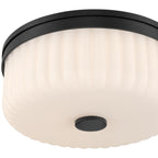 Daniella 3CCT LED Flush Mount, Matte Black