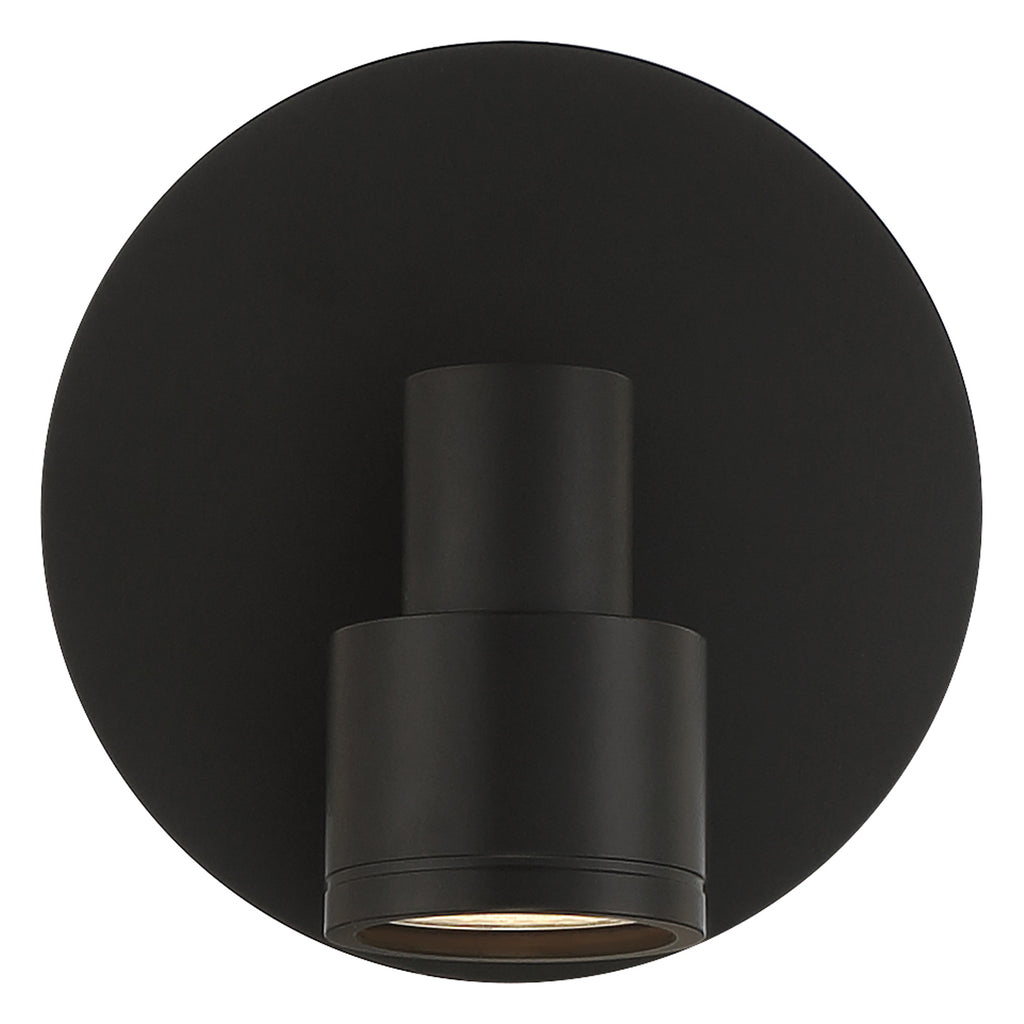 Lincoln 1 Light Adjustable LED Flush Mount, Matte Black