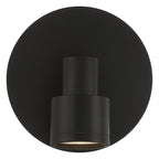 Lincoln 1 Light Adjustable LED Flush Mount, Matte Black