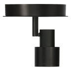 Lincoln 1 Light Adjustable LED Flush Mount, Matte Black