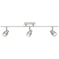 Lincoln 3 Light Adjustable LED Track, Brushed Steel