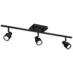 Lincoln 3 Light Adjustable LED Track, Matte Black