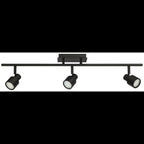 Lincoln 3 Light Adjustable LED Track, Matte Black