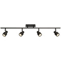 Lincoln 4 Light Adjustable LED Track, Matte Black