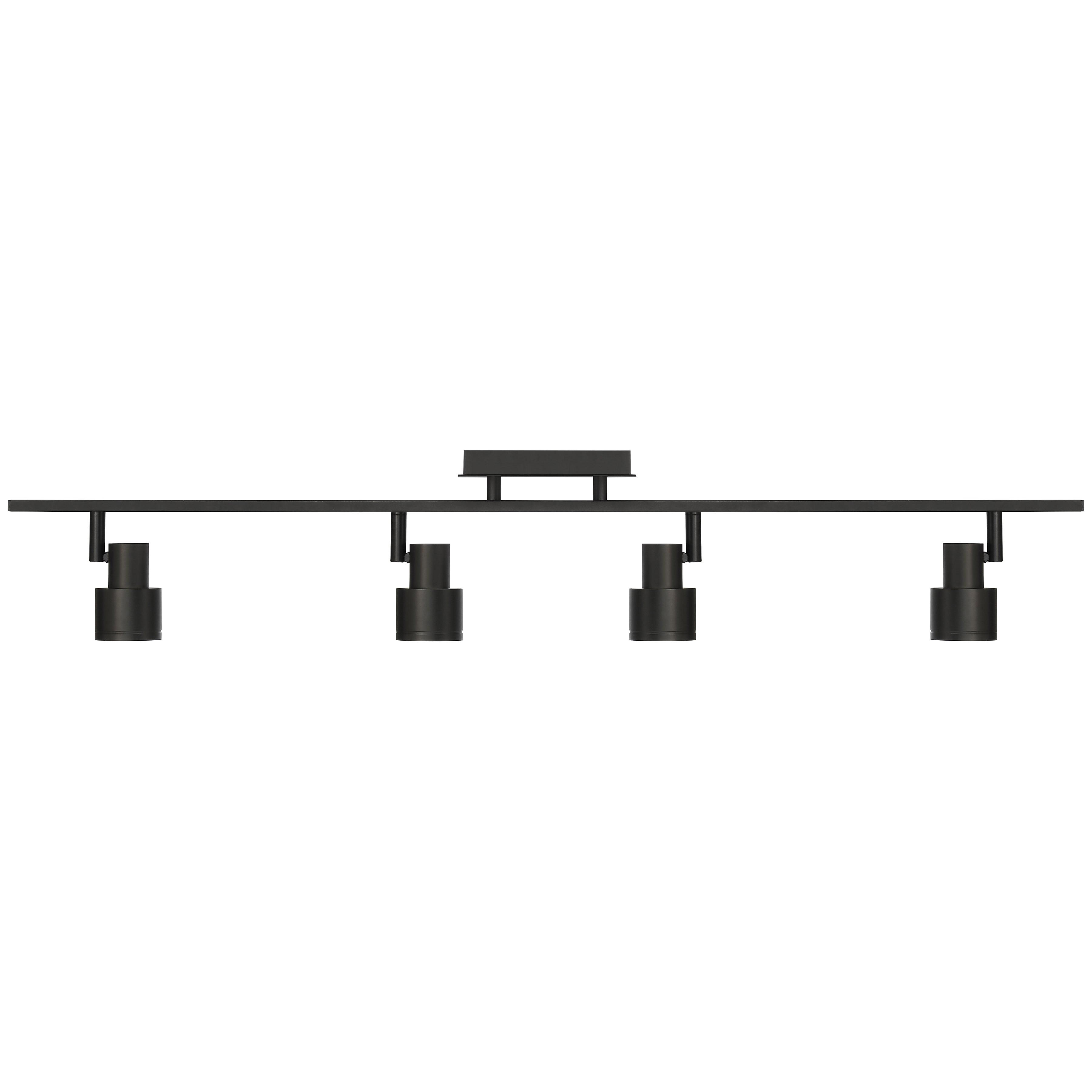 Lincoln 4 Light Adjustable LED Track, Matte Black