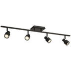 Lincoln 4 Light Adjustable LED Track, Matte Black