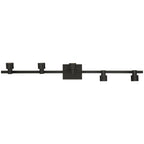 Lincoln 5 Light Adjustable LED Track, Matte Black