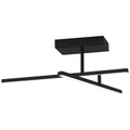 Duo Adjustable LED Semi-Flush, Matte Black / 15W