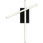 Duo Adjustable LED Semi-Flush, Matte Black / 15W