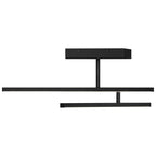 Duo Adjustable LED Semi-Flush, Matte Black / 15W