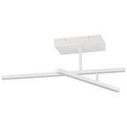 Duo Adjustable LED Semi-Flush, Matte White / 15W