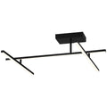 Duo Adjustable LED Semi-Flush, Matte Black / 29W