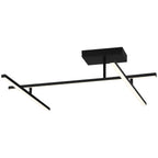 Duo Adjustable LED Semi-Flush, Matte Black / 29W