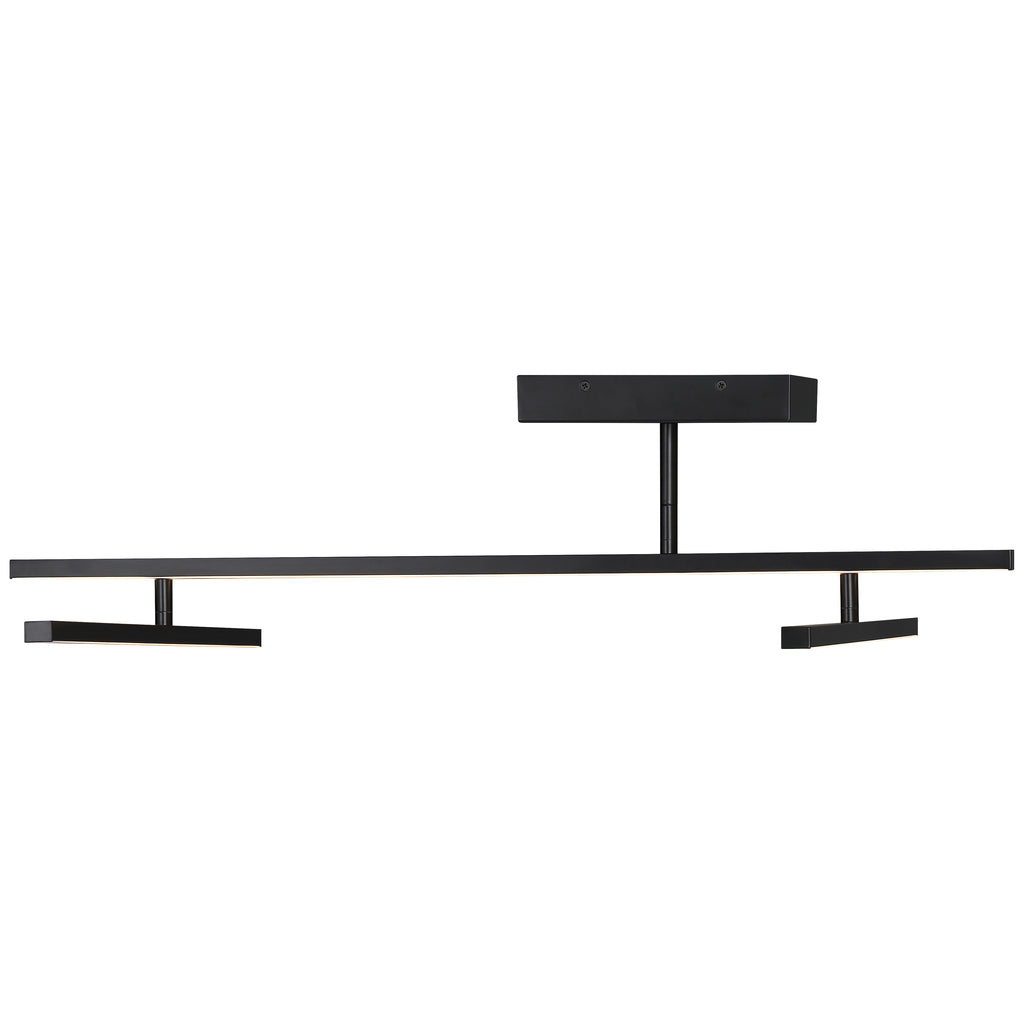 Duo Adjustable LED Semi-Flush, Matte Black / 29W