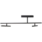Duo Adjustable LED Semi-Flush, Matte Black / 29W