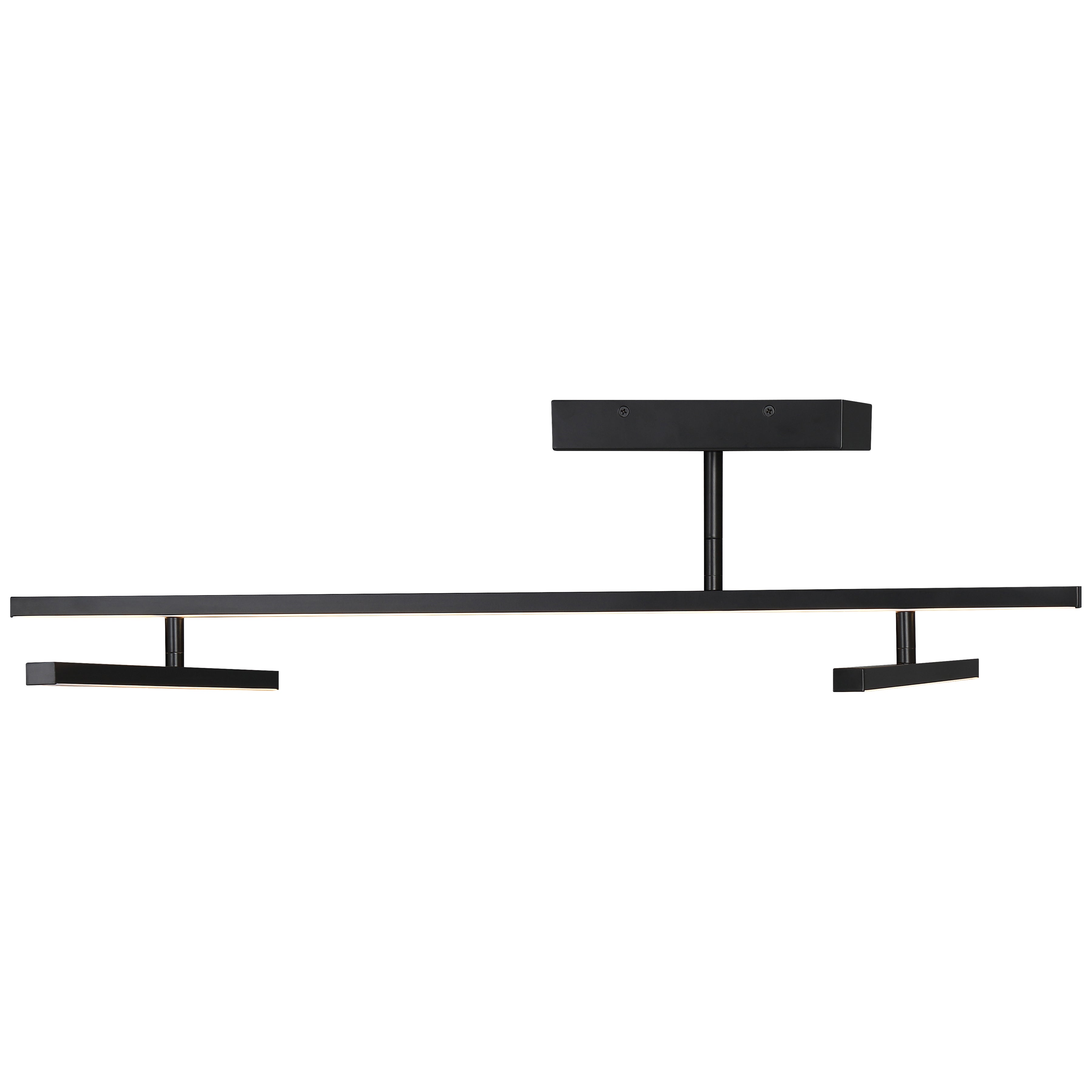Duo Adjustable LED Semi-Flush, Matte Black / 29W