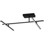 Duo Adjustable LED Semi-Flush, Matte Black / 29W