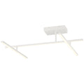Duo Adjustable LED Semi-Flush, Matte White / 29W