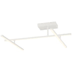 Duo Adjustable LED Semi-Flush, Matte White / 29W