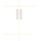 Duo Adjustable LED Semi-Flush, Matte White / 29W