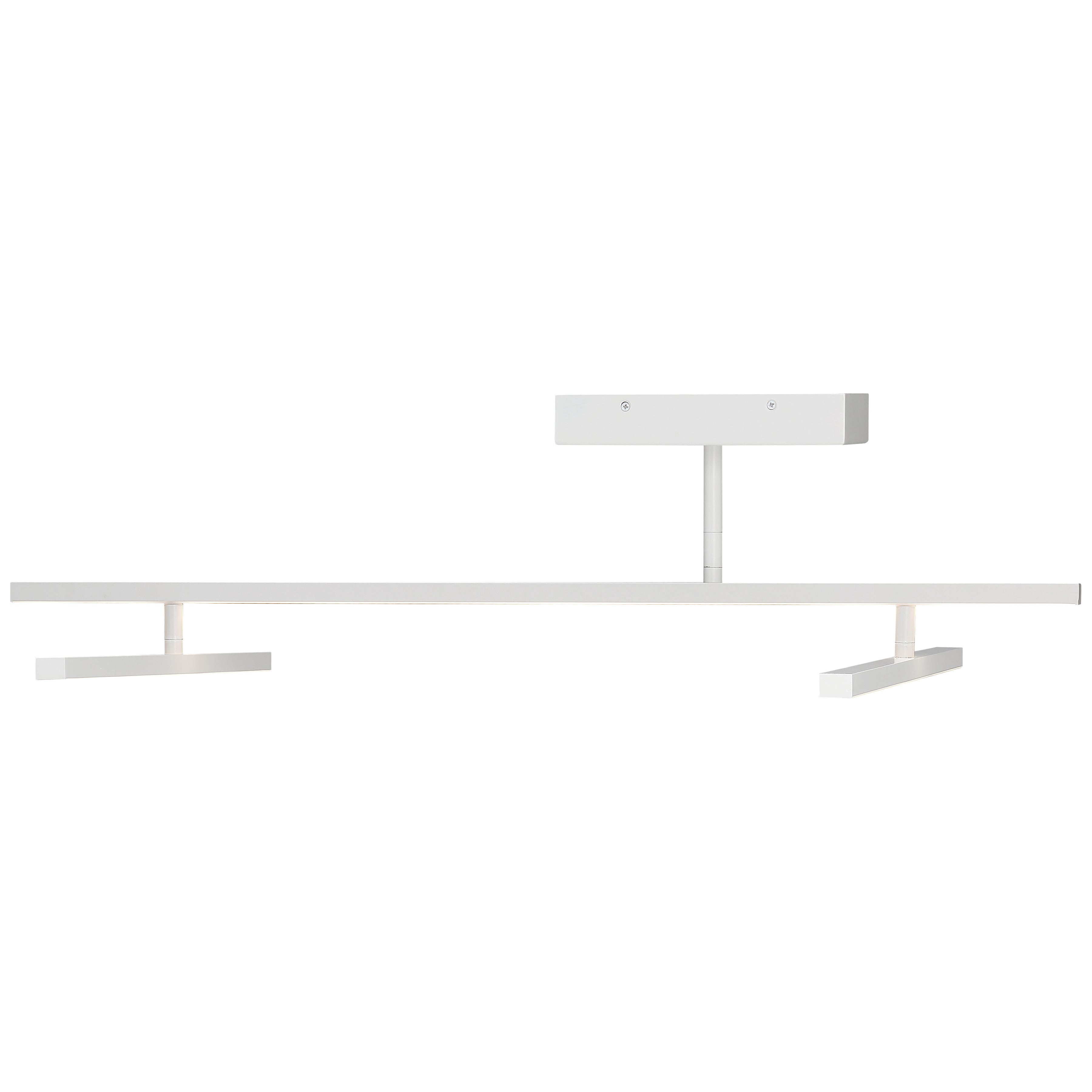 Duo Adjustable LED Semi-Flush, Matte White / 29W