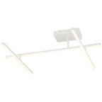Duo Adjustable LED Semi-Flush, Matte White / 29W